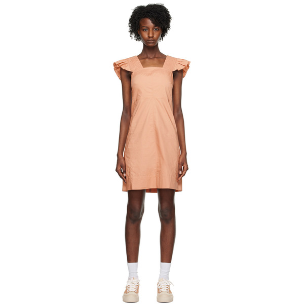  See By Chloé Pink Pinafore Minidress 