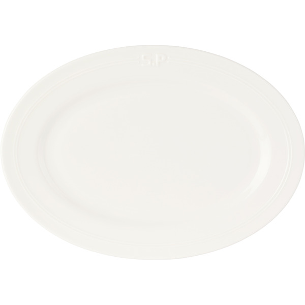  Service Projects White Métier Sp Embossed Tray Serving Plate 