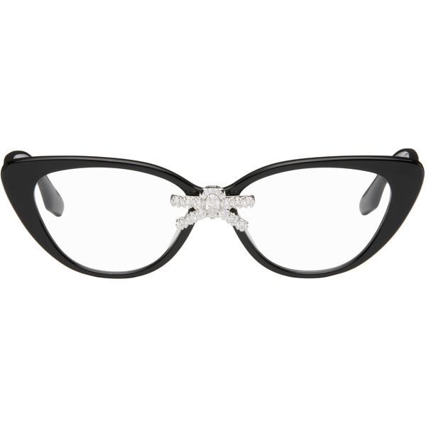  Shushu/tong Black Yvmin Edition Front Jeweled-bowknot Glasses 