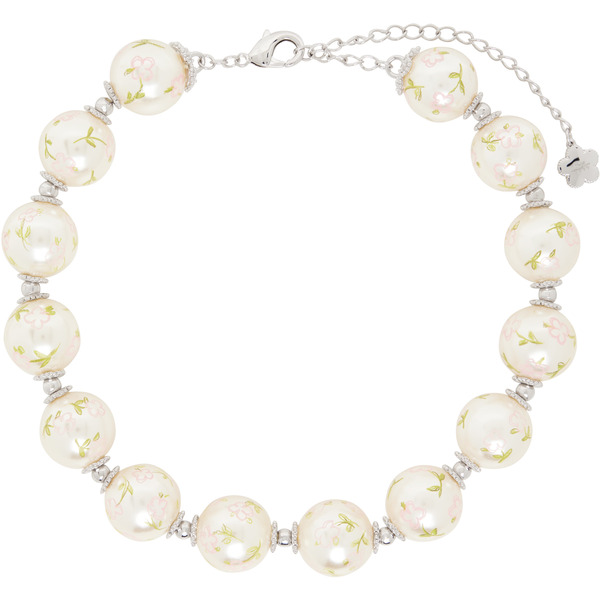  Shushu/tong Painted Faux-pearl Necklace 