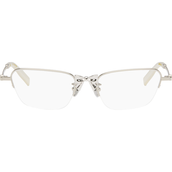  Shushu/tong Silver Yvmin Edition Metal Bowknot Glasses 