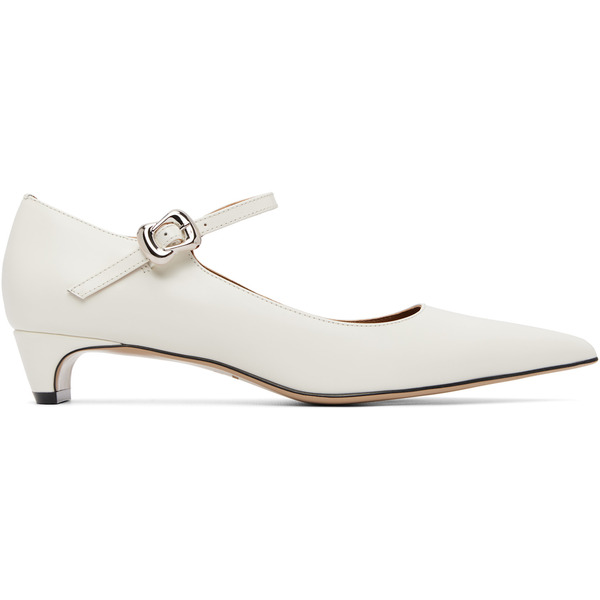  Shushu/tong White Low-heel Mary Jane Heels 