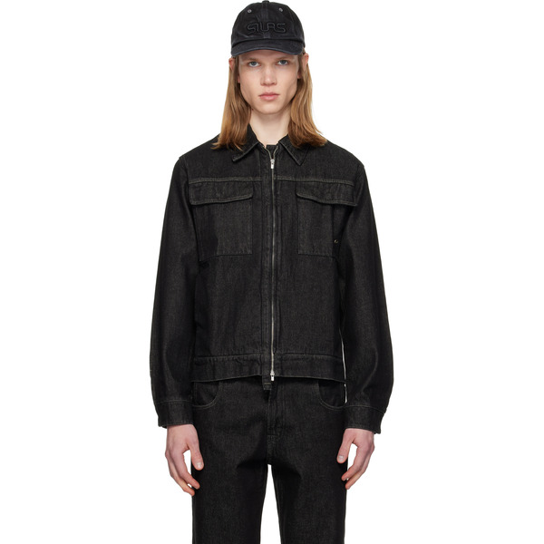  Silas Black Blouson Denim Jacket 