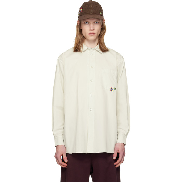  Silas Off-white Overdyed Poplin Shirt 