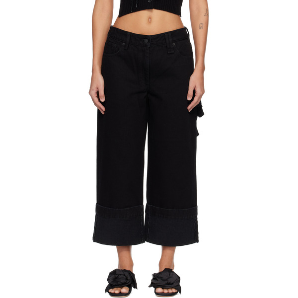  Simone Rocha Black Straight Leg Jeans 