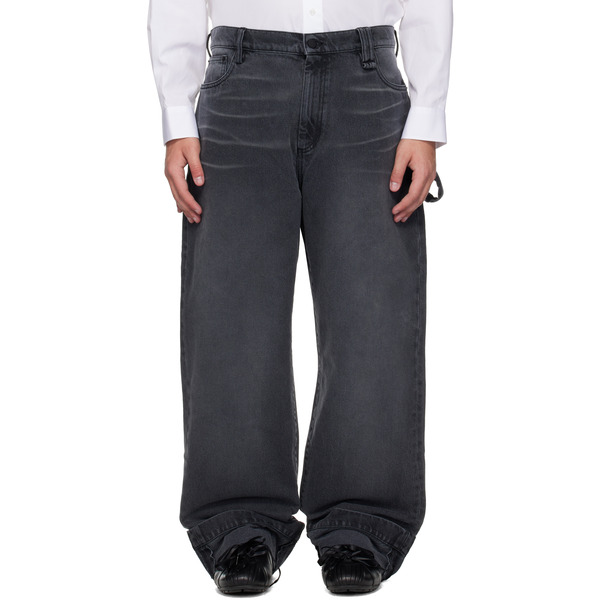  Simone Rocha Black Straight Leg Jeans 