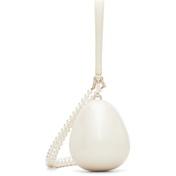  Simone Rocha Off-white Pearl Egg Bag 