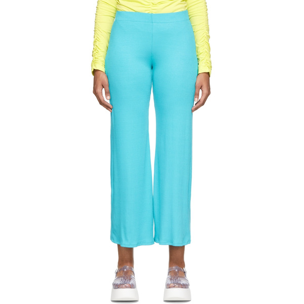  Simonmiller Blue Wide Long Fine Rib Marek Lounge Pants 