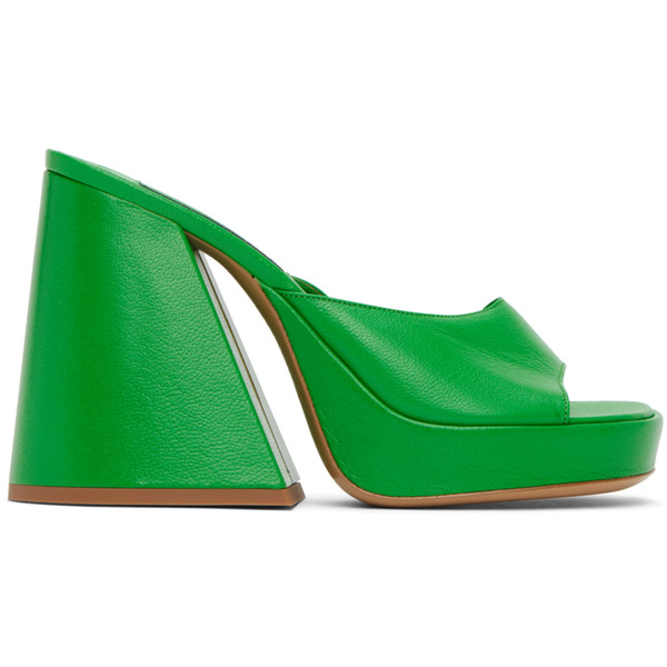 Simonmiller Green Slice Heeled Sandals 