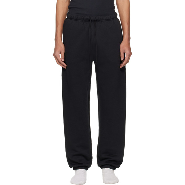  Skims Black Fleece Lounge Relaxed Sweatpants 