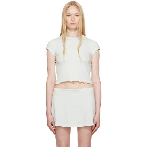  Skims Blue Drop Needle Pointelle Baby T-shirt 