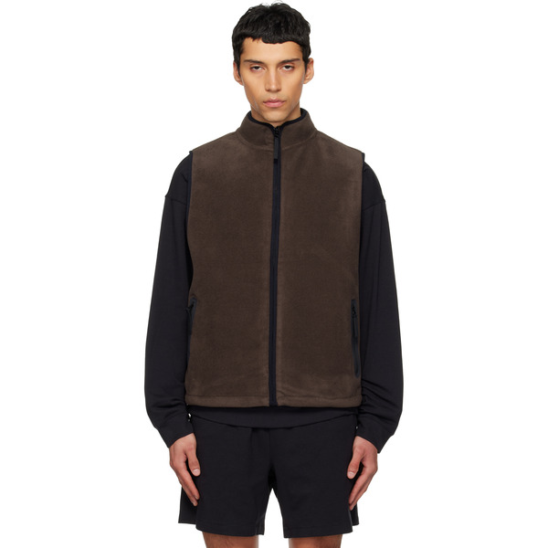  Skims Brown Arctic Fleece Vest 