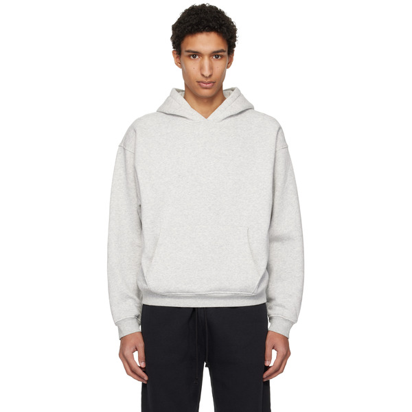  Skims Gray Fleece Lounge Relaxed Hoodie 