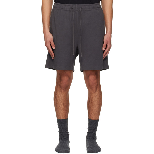  Skims Gray Jersey Lounge Relaxed Shorts 