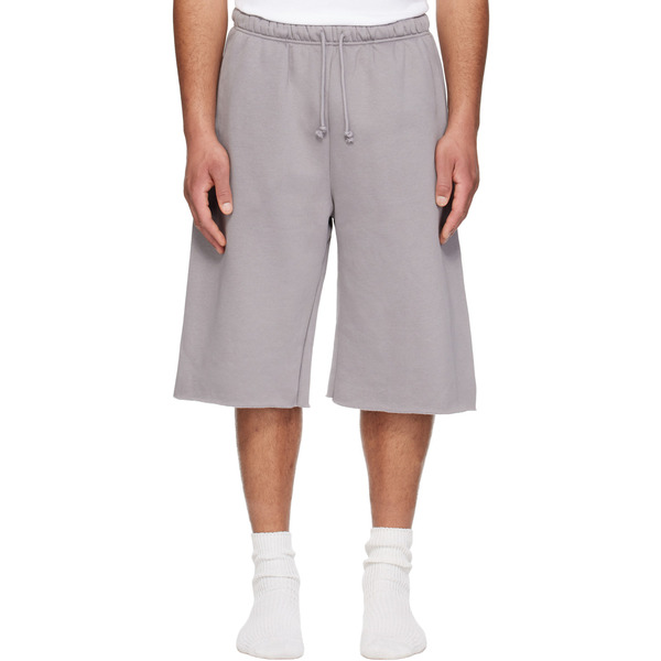  Skims Purple Fleece Lounge Relaxed Long Shorts 