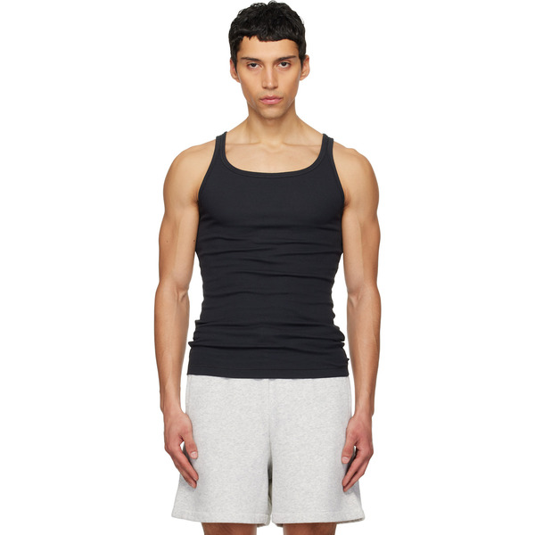  Skims Three-pack Black Skims Cotton Rib Tank Tops 
