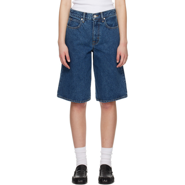  Slvrlake Blue Baggy Grace Denim Shorts 