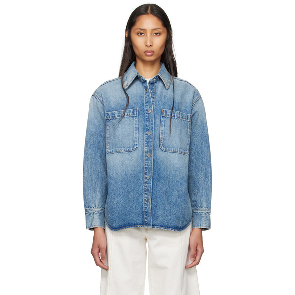  Slvrlake Blue Overland Denim Shirt 
