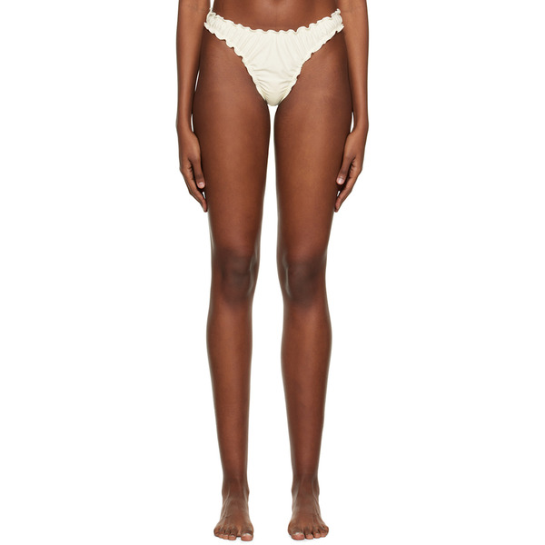  Softandwet Ssense Exclusive Off-white Frilled Bikini Bottoms 