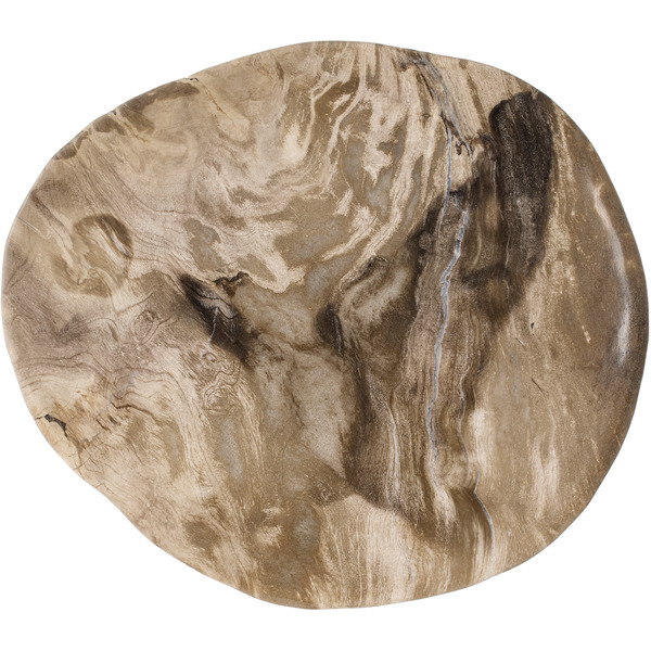  Soho Home Brown Large Balfern Petrified Wood Platter 