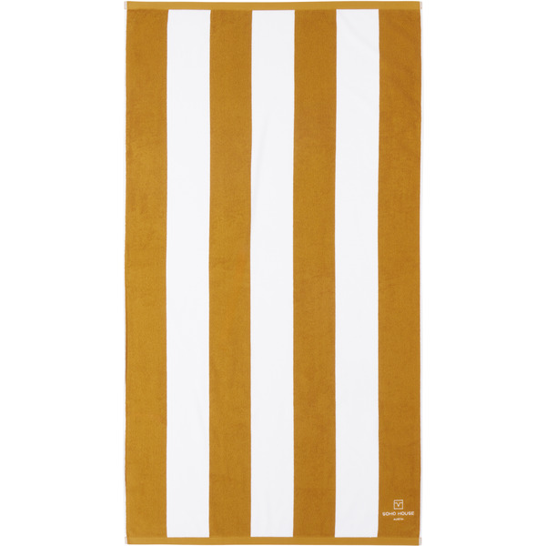  Soho Home White & Yellow 'austin' House Pool Towel 