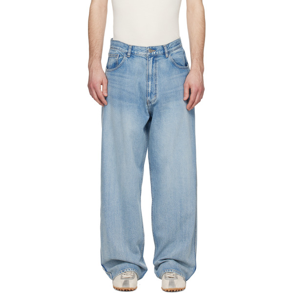  Solid Homme Blue Semi-flare Jeans 