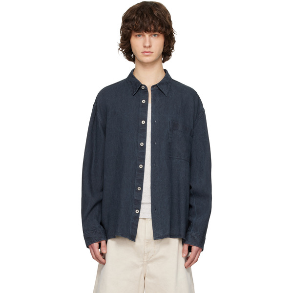  Solid Homme Gray Faded Shirt 