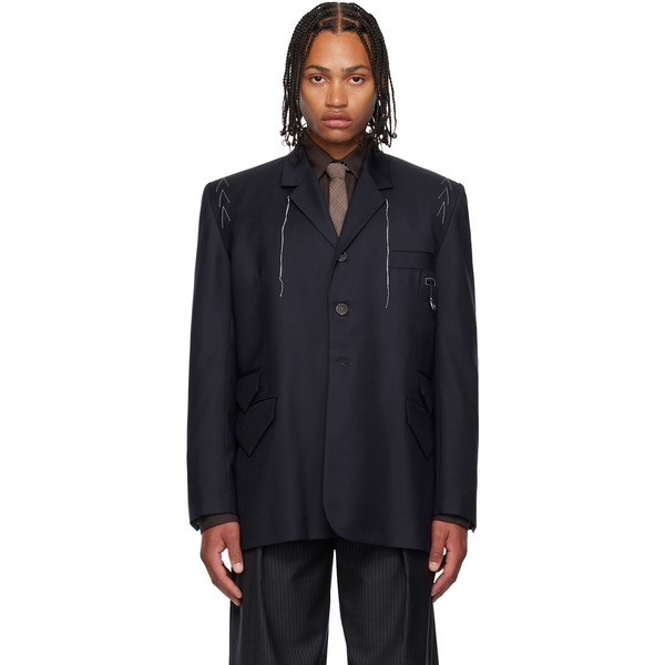  Sonia Carrasco Navy Fundamental Blazer 