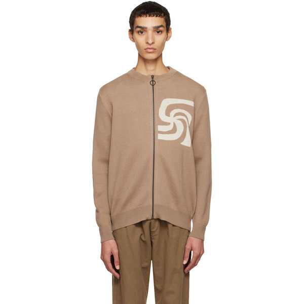  Soulland Beige Armor Lux Edition Cardigan 