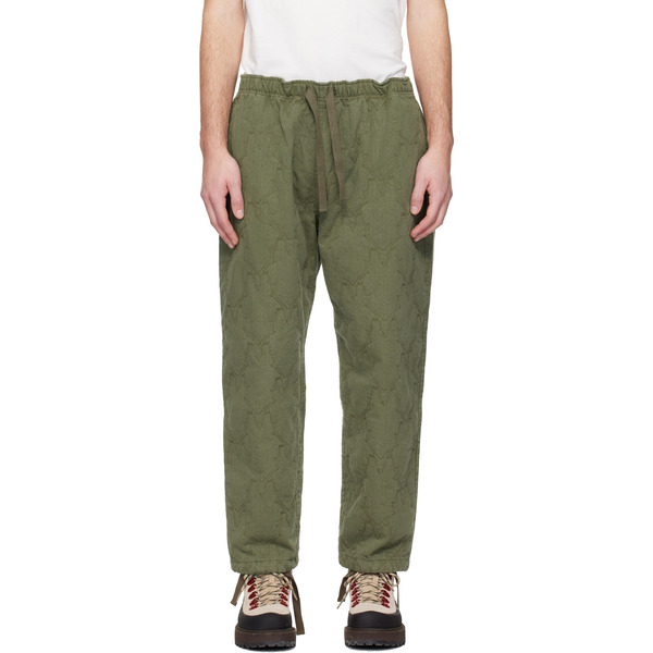  South2 West8 Khaki String Slack Trousers 