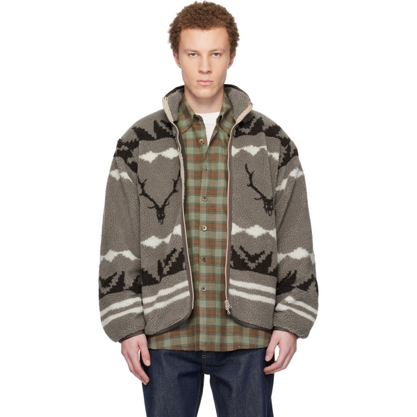  South2 West8 Taupe Piping Jacket 