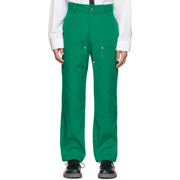  Spencer Badu Green Wide-leg Trousers 