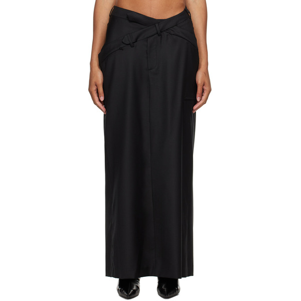  Srvc Black Staff Maxi Skirt 
