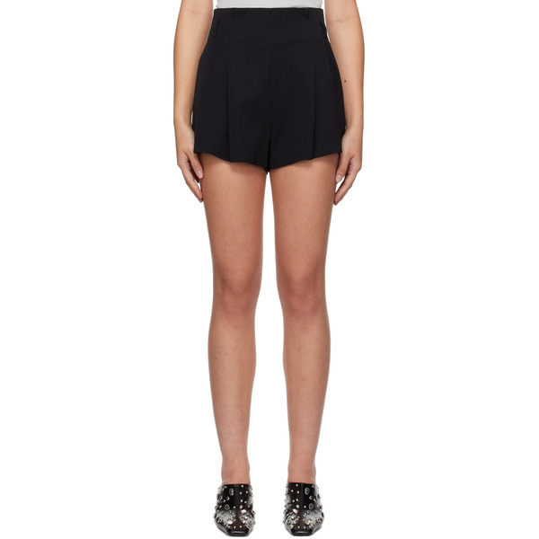  St. Agni Black Paperbag Waist Shorts 
