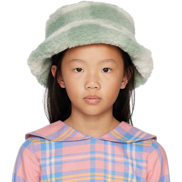  Stand Studio Green & Off-white Wera Bucket Hat 