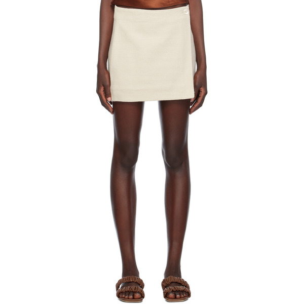  Staud Beige Tour Miniskirt 