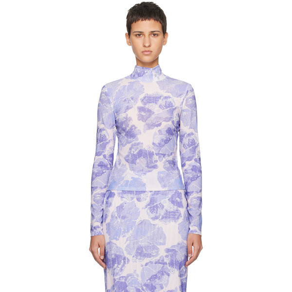  Staud Purple Helvin Turtleneck 