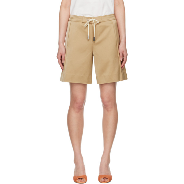  Staud Tan Mendoza Shorts 