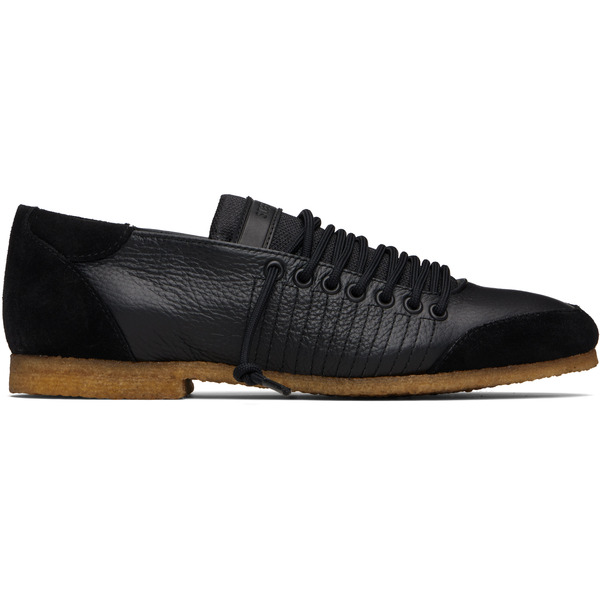  Stefan Cooke Black Laced Trainer Sneakers 