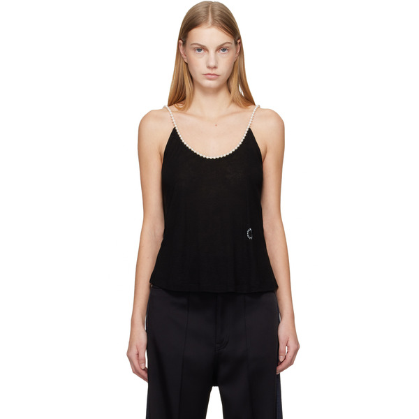  Stella Mccartney Black Pearl Embroidery Top 