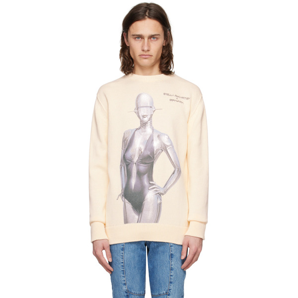  Stella Mccartney Off-white Embroidered Sweater 