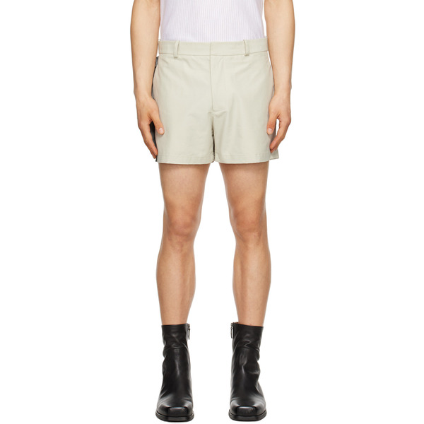  Steven Passaro Gray Zip-fly Shorts 