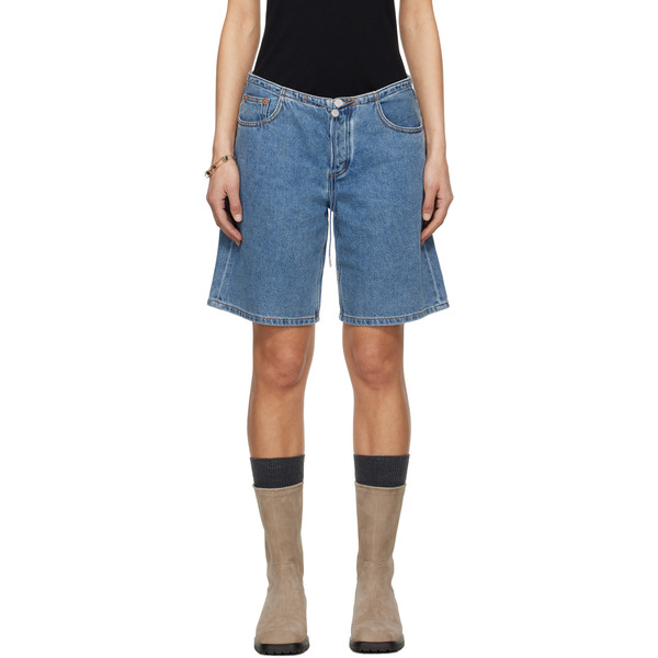  Still Here Blue Cool Denim Shorts 