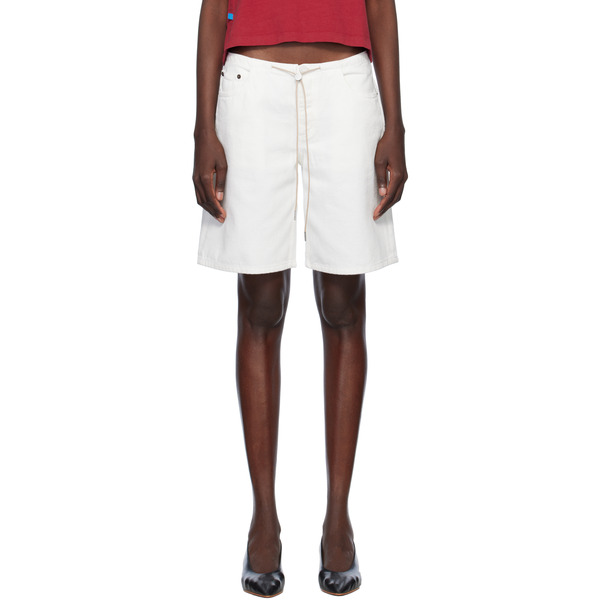  Still Here White Cool Denim Shorts 