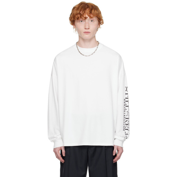  Still Kelly White Boxy Long Sleeve T-shirt 