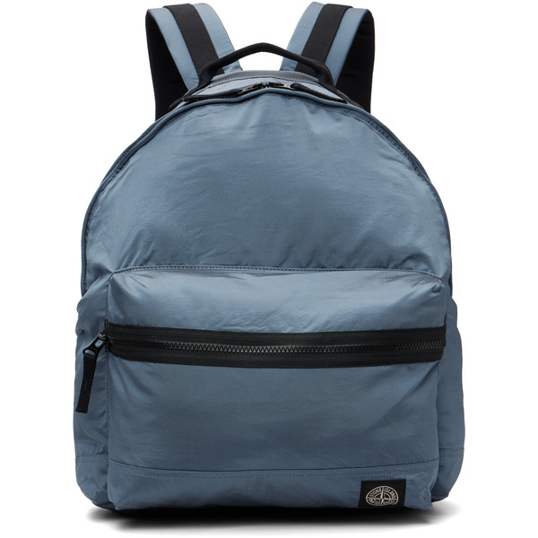  Stone Island Blue 9200010 Coated Nylon Metal Econyl Backpack 