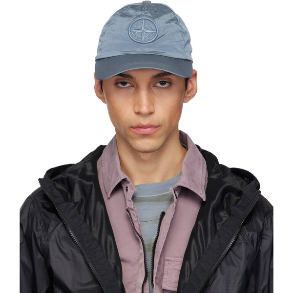  Stone Island Blue 9100011 Nylon Metal Econyl Cap 
