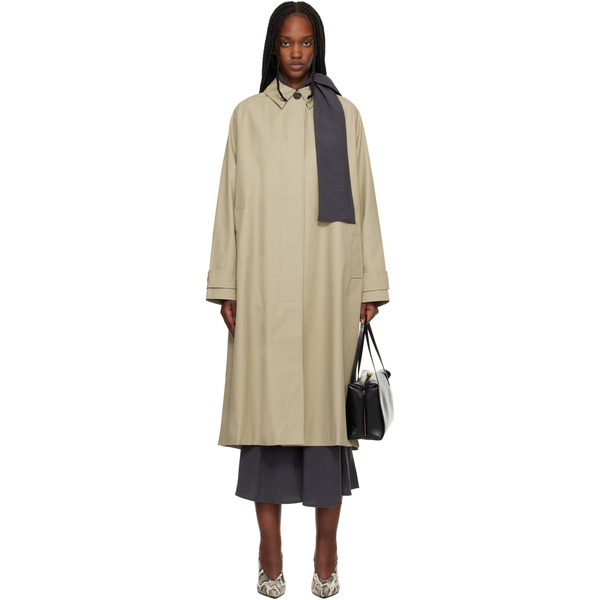  Studio Nicholson Beige Holin Technical Cotton Trench Coat 