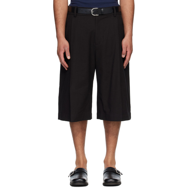  Studio Nicholson Black Fowld Shorts 