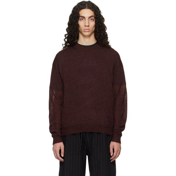  Studio Nicholson Burgundy Gulf Sweater 
